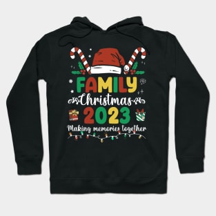 Family Christmas 2023 Matching Squad Santa Elf Hoodie